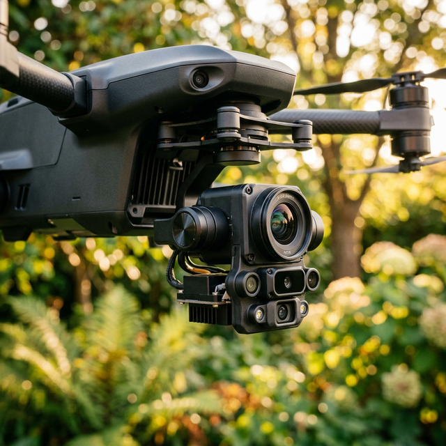 Aero 3 Lite 4K drone flying above dramatic UK coastal cliffs