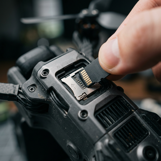 Aero 3 Lite 4K drone flying above dramatic UK coastal cliffs