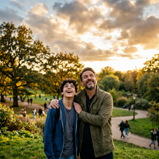 Aero 1 Lite mini drone hovering over UK countryside at golden hour