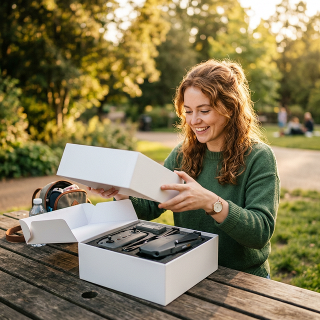 Aero 3 Lite 4K drone flying above dramatic UK coastal cliffs