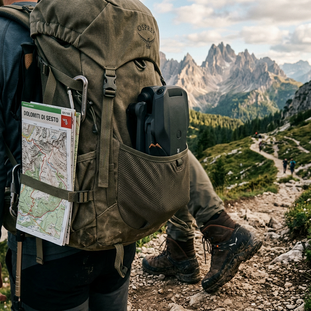 Aero 3 Lite drone kit with controller on a park bench