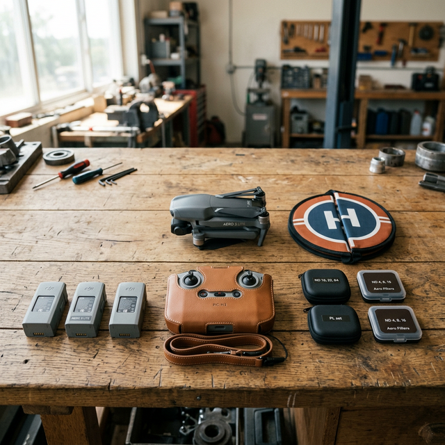Aero 3 Lite 4K drone flying above dramatic UK coastal cliffs