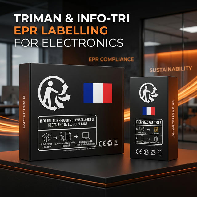 France Triman Logo & Info-Tri EPR Labelling Guide for Electronics