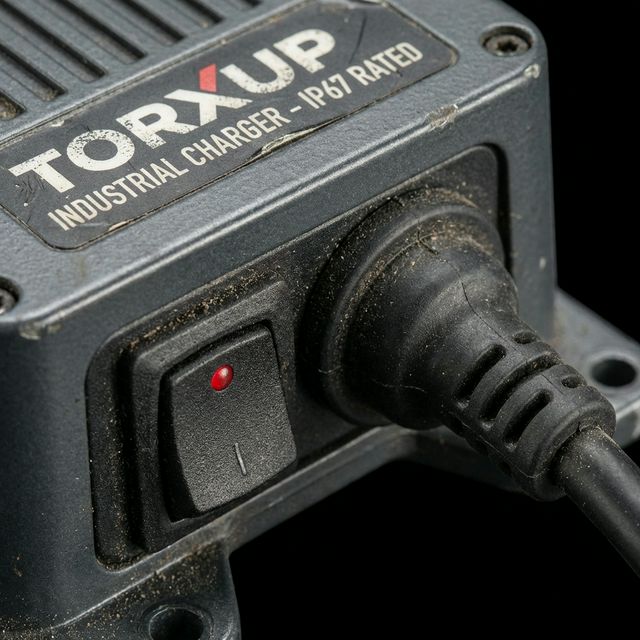 Macro view of the Voltguard 6500's industrial-grade copper terminals and safety thermal sensors.