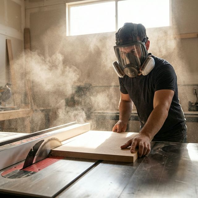 Which Mask is Best for MDF Dust? FlowCore vs Disposables Compared