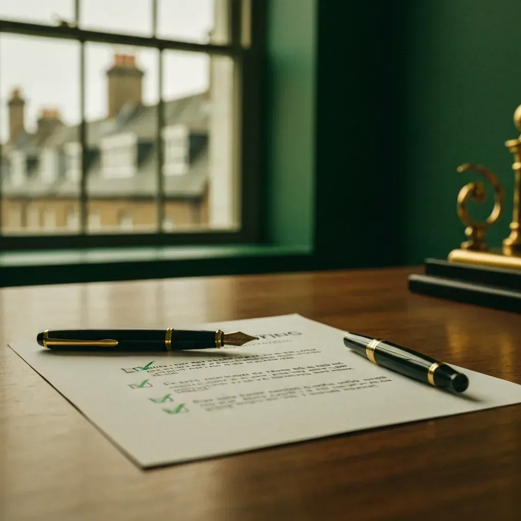 Detail of an onboarding checklist with green ticks for AI receptionist build steps
