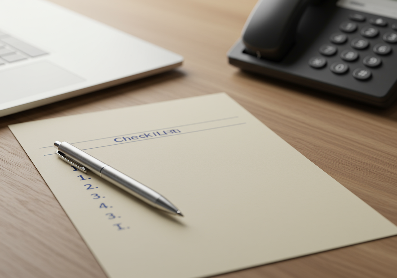 Buyer guide criteria and red flags — AI receptionist evaluation card