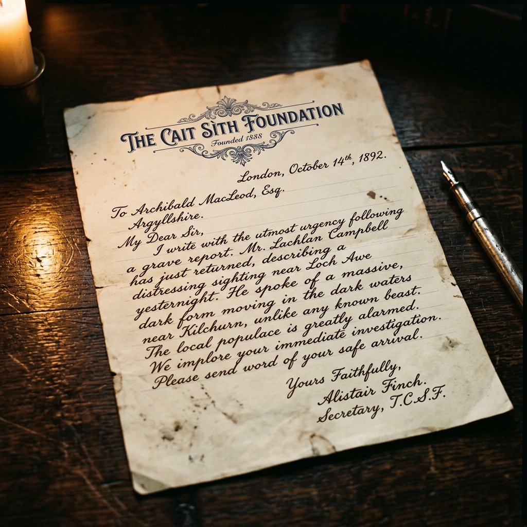 A letter from the founding circle of Edinburgh folklorists, dated to the establishment of the Foundation