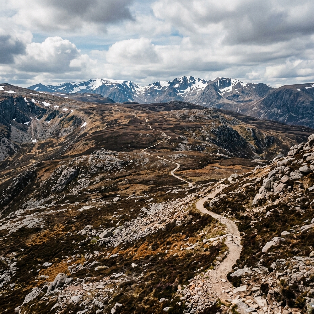 The Cairngorms expedition route through ancient Caledonian pine forest