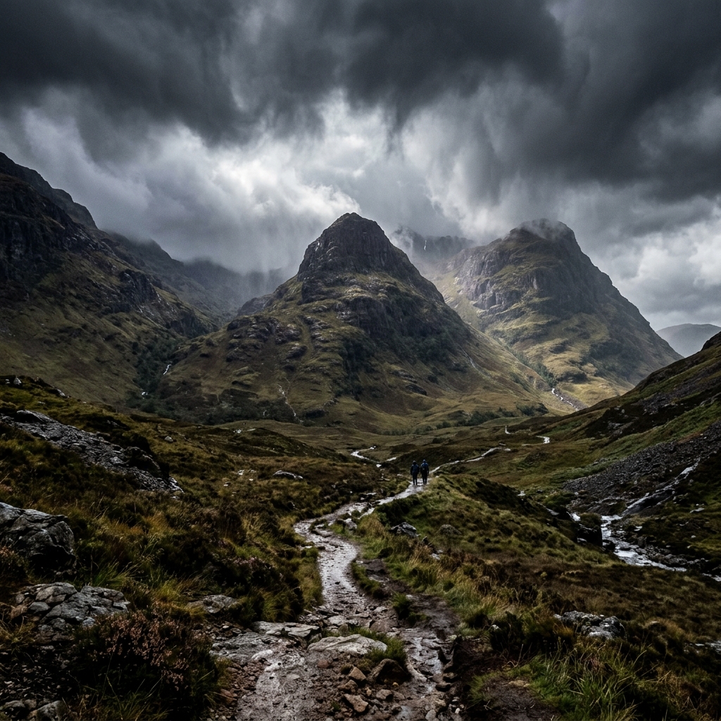 Glencoe expedition route through the dramatic Highland pass