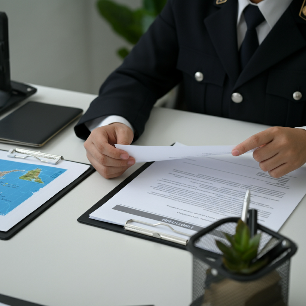 Gpsr Meaning visual: hands arranging export and compliance documents with a map of Europe and a digital tablet, highlighting EU safety regulations for non-EU manufacturers.