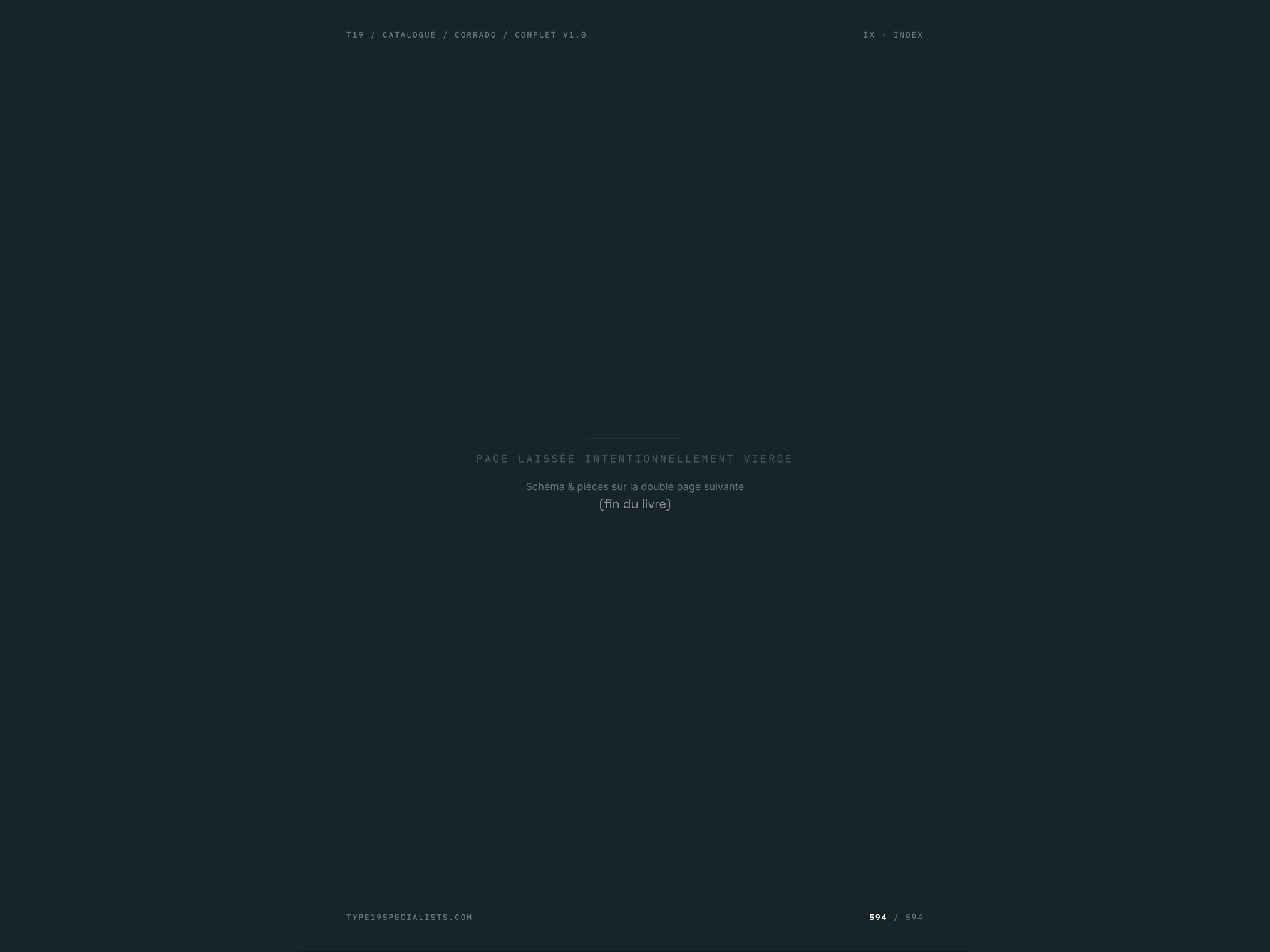 Catalogue Corrado — Quatrième de couverture