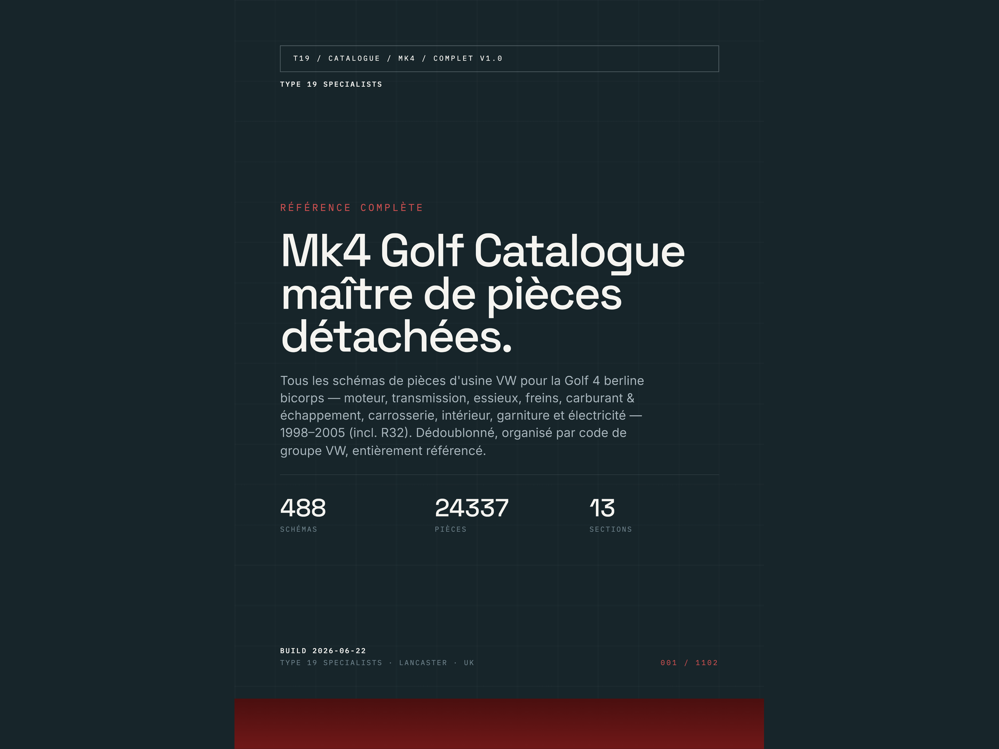 Catalogue Mk4 Golf — Couverture