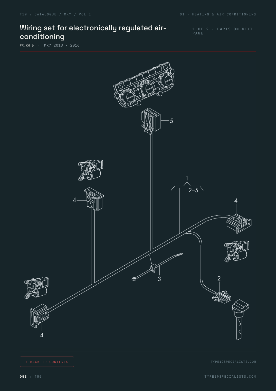 Mk7 Golf Master Parts Catalogue — Vol 2 — factory parts diagram