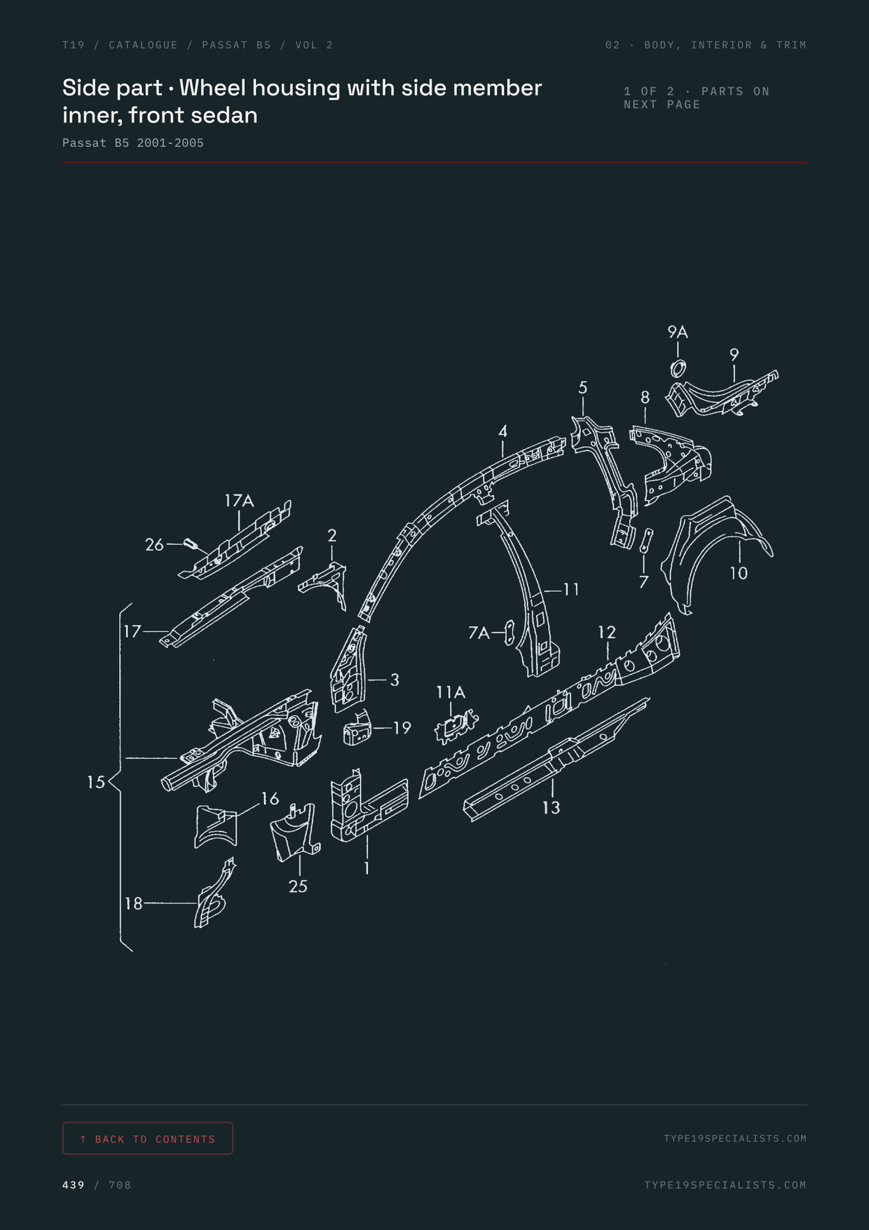 VW Passat B5 Vol 2 Master Parts Catalogue — factory exploded diagram, ready to print A4