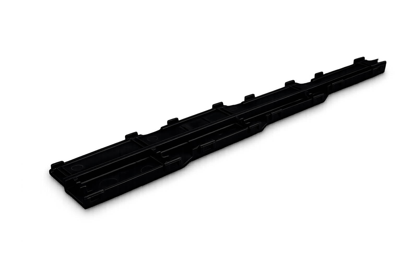 MK2 Golf 16v ignition lead carrier — matte black SLS ABS reproduction of VW part 053 905 487 A, top-down view showing all four lead troughs