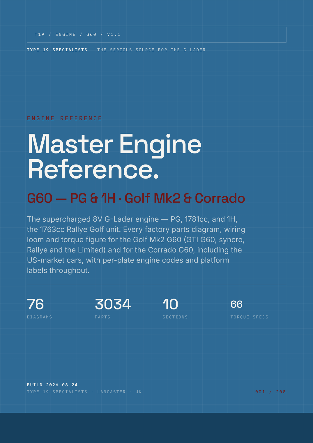 Master Engine Reference — G60 — cover